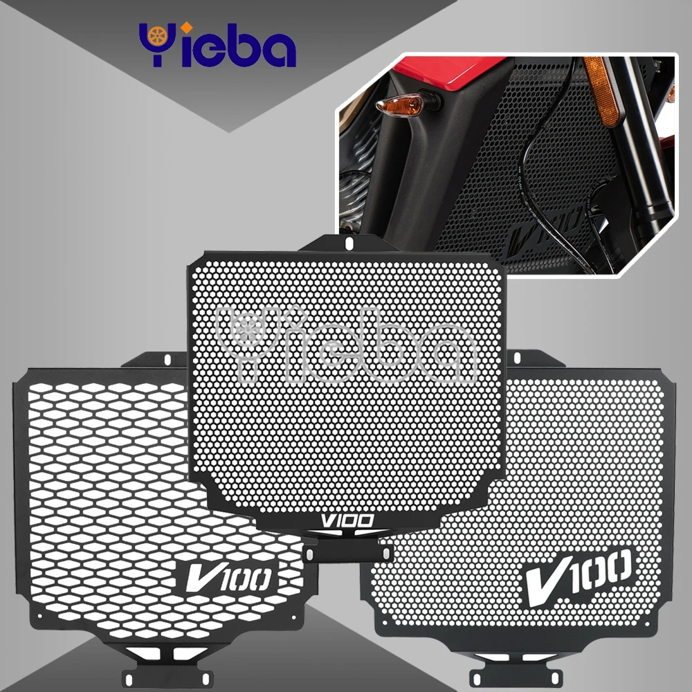 

Stelvio 1000 2025 For MOTO-GUZZI V 100 V100 Mandello/S 2023 2024-2026 Motorcycle Radiator Grille Cover Guard Protection Protetor