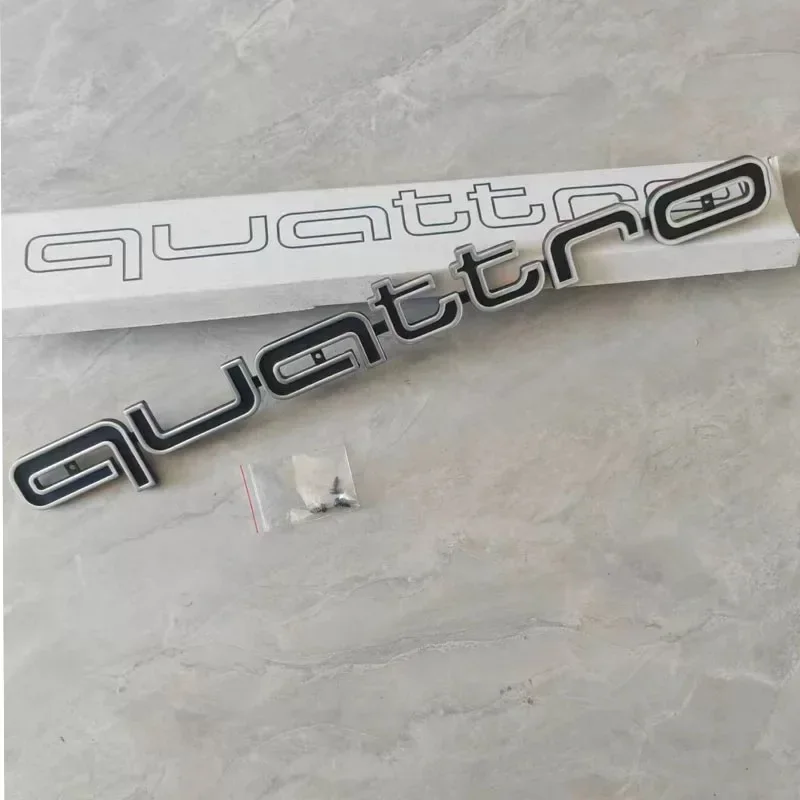 

1Pc Quattro Emblem 3D ABS Car Front Grille Emblem For Audi A3 A4 A5 A6 A6L A7 A8 Q3 Q5 Q7 S3 S4 S5 RS3 RS4 RS6 Badge Accessories