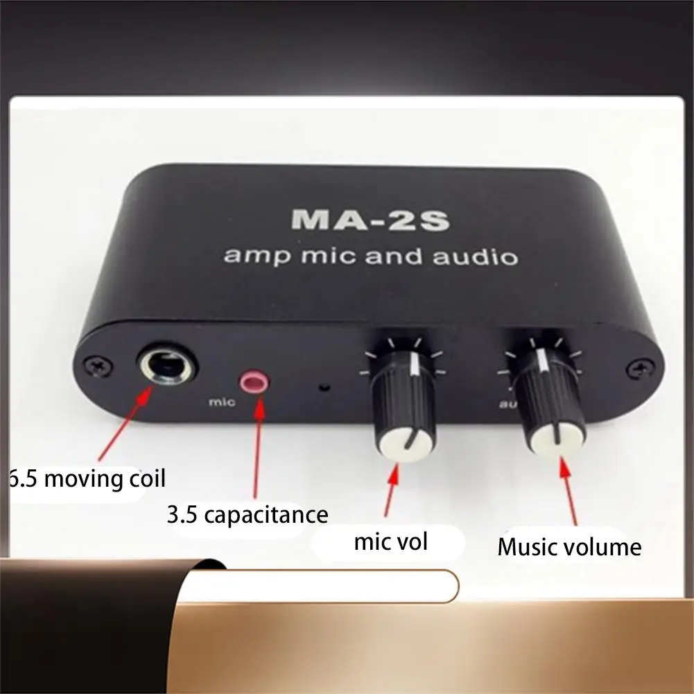 

3,5 мм конденсаторный микрофонный усилитель, усилитель для наушников, музыкальный аудио предусилитель, микшерная плата MA-2S-N35R
