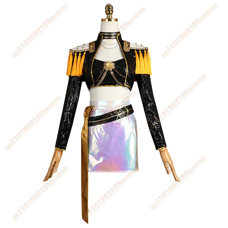 Rumi nuevo Kpop Demon Hunters disfraz Cosplay Kpop Zoey Golden Cosplay Mira Cosplay traje de escenario Halloween uniforme de juego de rol mujeres