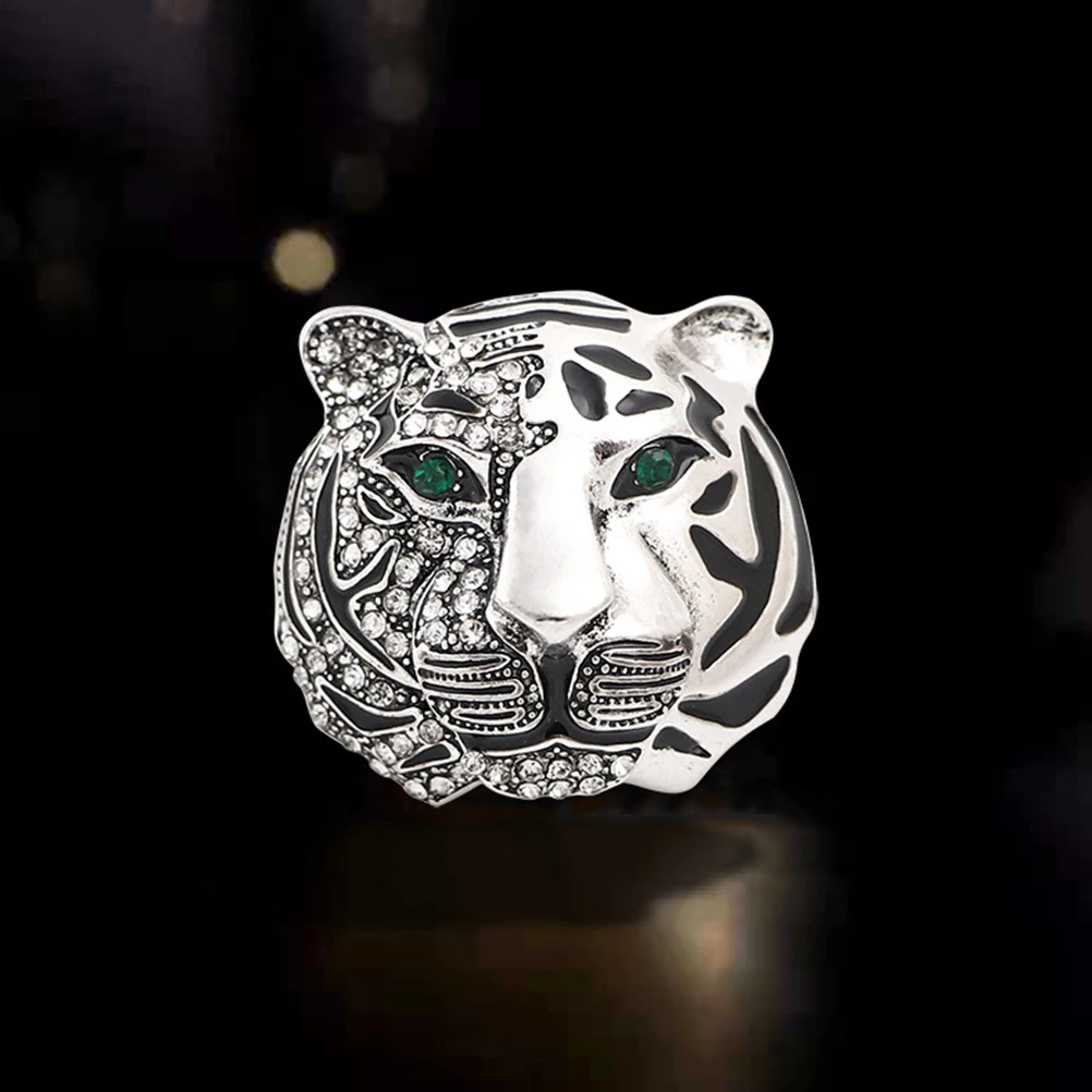 

Retro Tiger Wedding Rhinestone Brooches for Women Animal Rhinestones Man