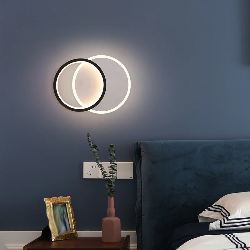 

20W Bedroom bedside lamp wall lamp simple modern aisle lamp living room background wall lamp hotel staircase wall lamp