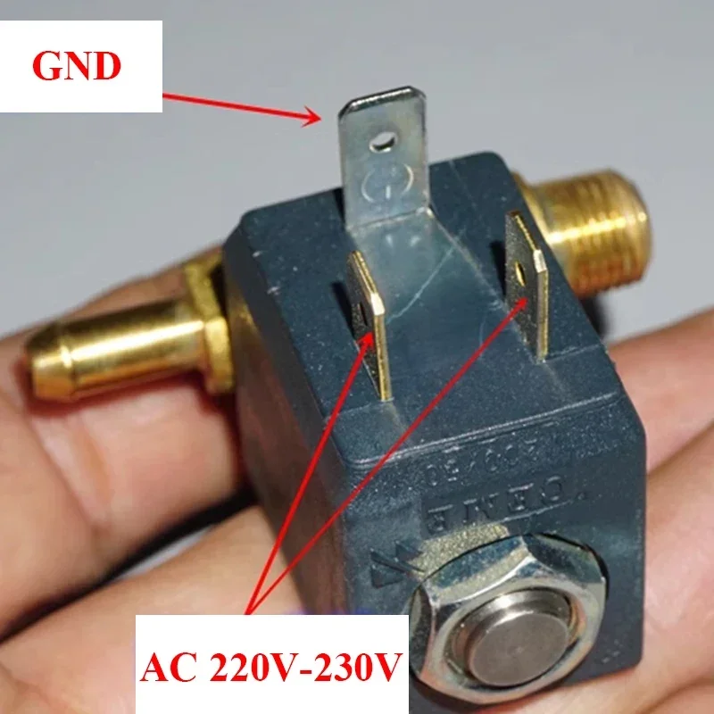 İtalya CEME SERIE 588 AC 220 V 230 V Elektrikli Pirinç Solenoid Valf Normalde Kapalı Buharlı Ütü Gaz Sıcak Su Akış Kontrol Vanası