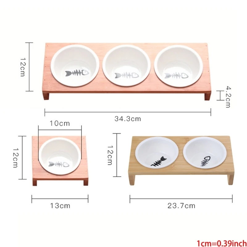 LXAF Cat Feeder Bowl Water Bowl with Holder Stand Multi-functional Cat Feeding Bowl Large Capacity for Small to Large Cat Dog