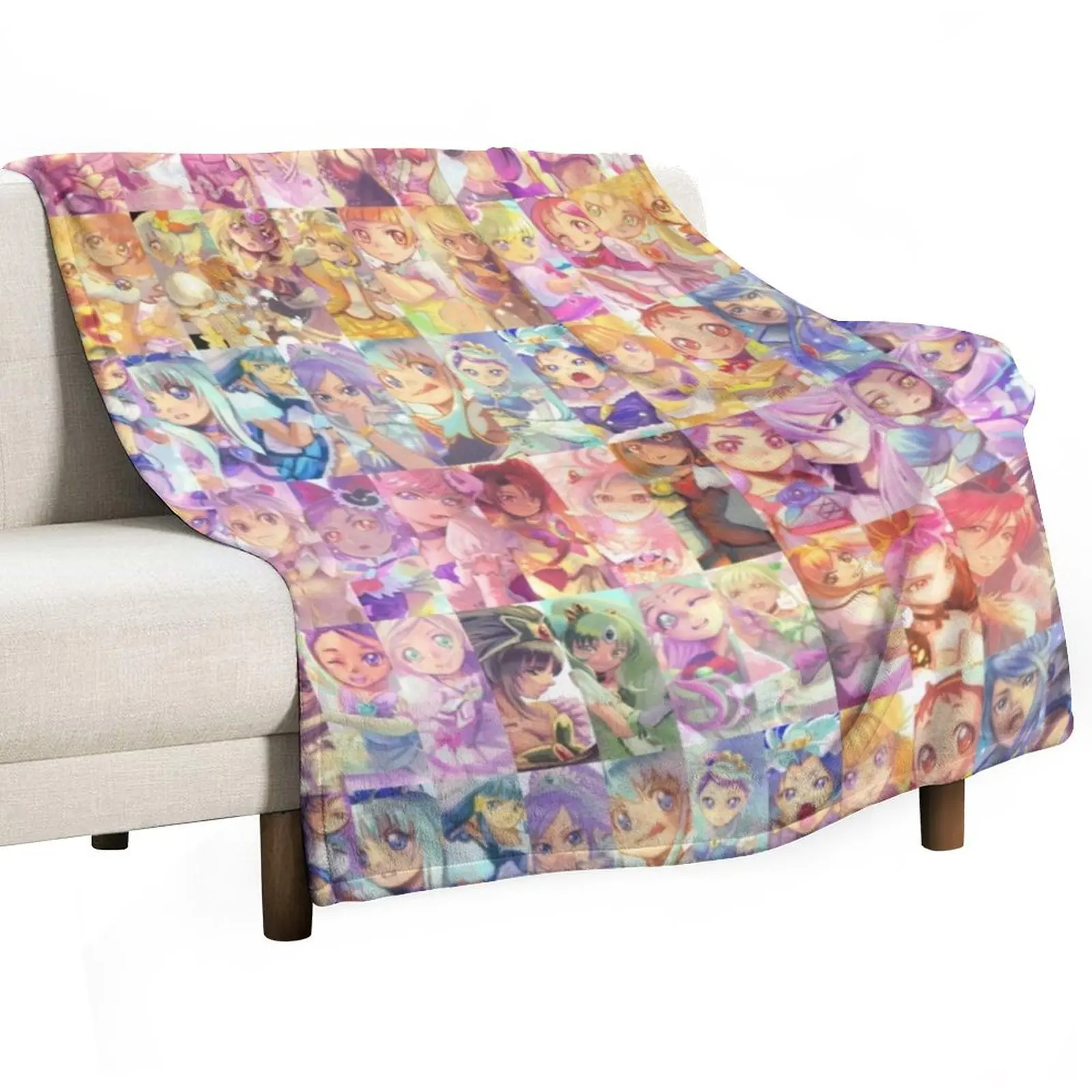 

Precure All Stars - New Stage - Mirai No Tomodachi Throw Blanket Soft Moving Thin Winter beds Blankets