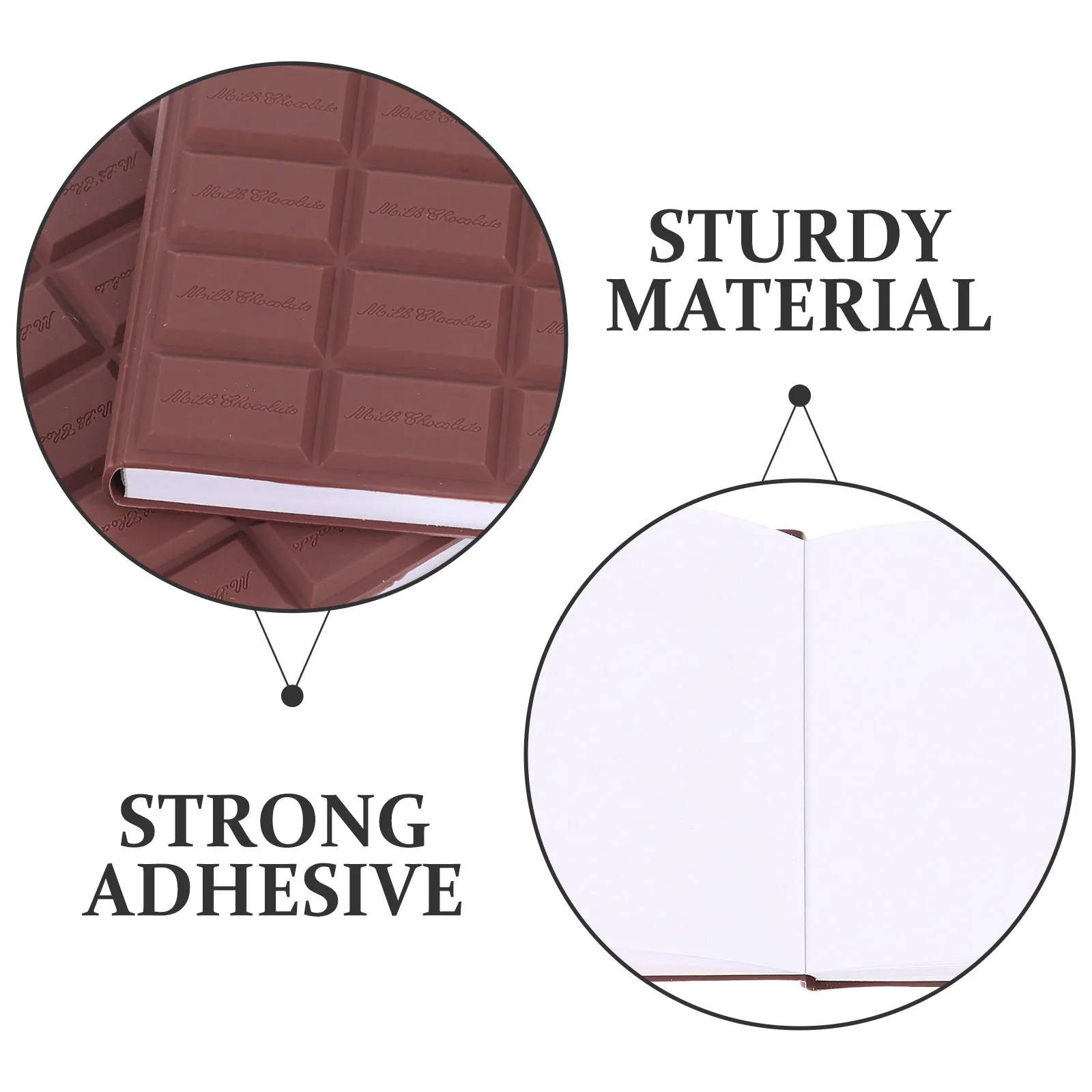 2Pcs Scented Chocolate Style Multi Brown Premium Paper for Quick Notes Messages At Work School