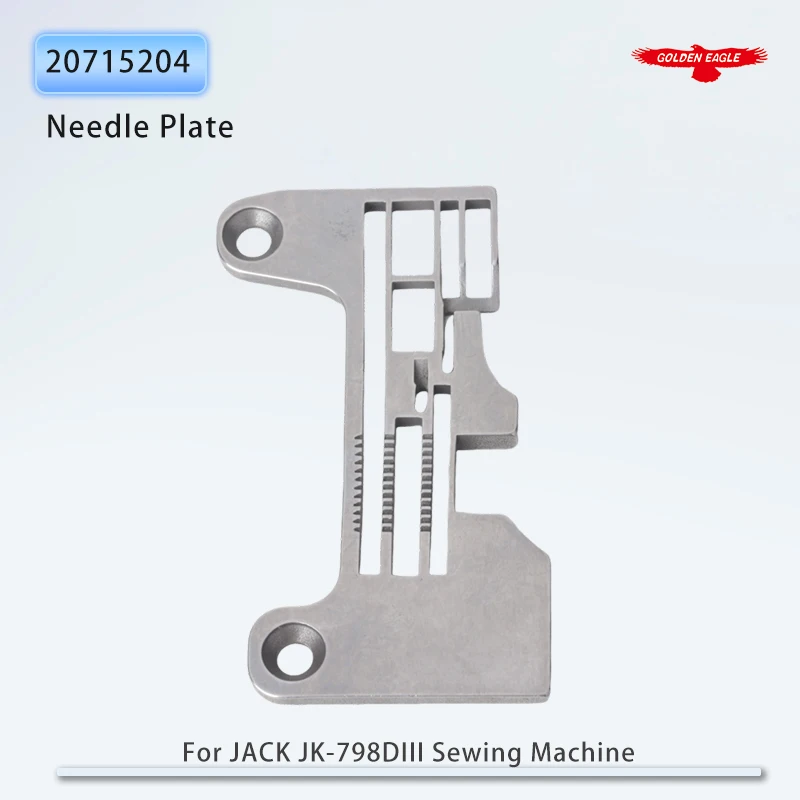 #20715204 (3x5mm) Throat Plate Fit JACK JK-798DIII, JK-905E-03, C3-5-03, C4-5-03 Industrial 5-Thread Overlock Sewing Machines