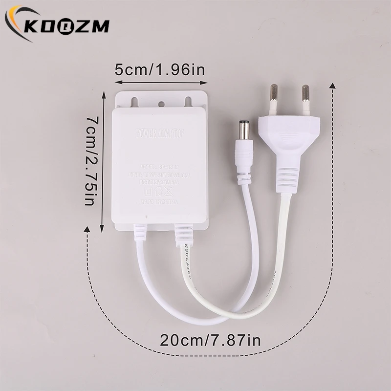 1pcs AC 220V Input DC 12V Output Supply EU Plug Outdoor Waterproof Power Adapter Charger For CCTV Security AHD Analog Ip Camera