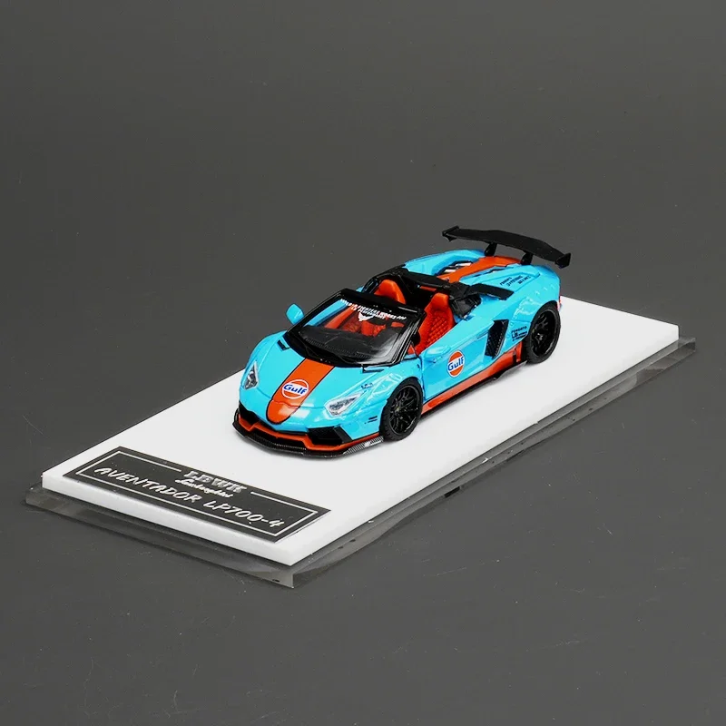 TPC 在庫あり 1:64 アヴェンタドール LP700-4 ガルフ コンバーチブル シザードア オープンモデル コレクション ミニチュアカー おもちゃ ダイキャスト ディオラマ