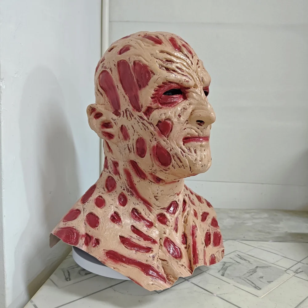 Freddy Krueger Mask Halloween Movie A Nightmare On Elm Street Terror Party Cosplay Costume Props Horror Latex Headgear image 5