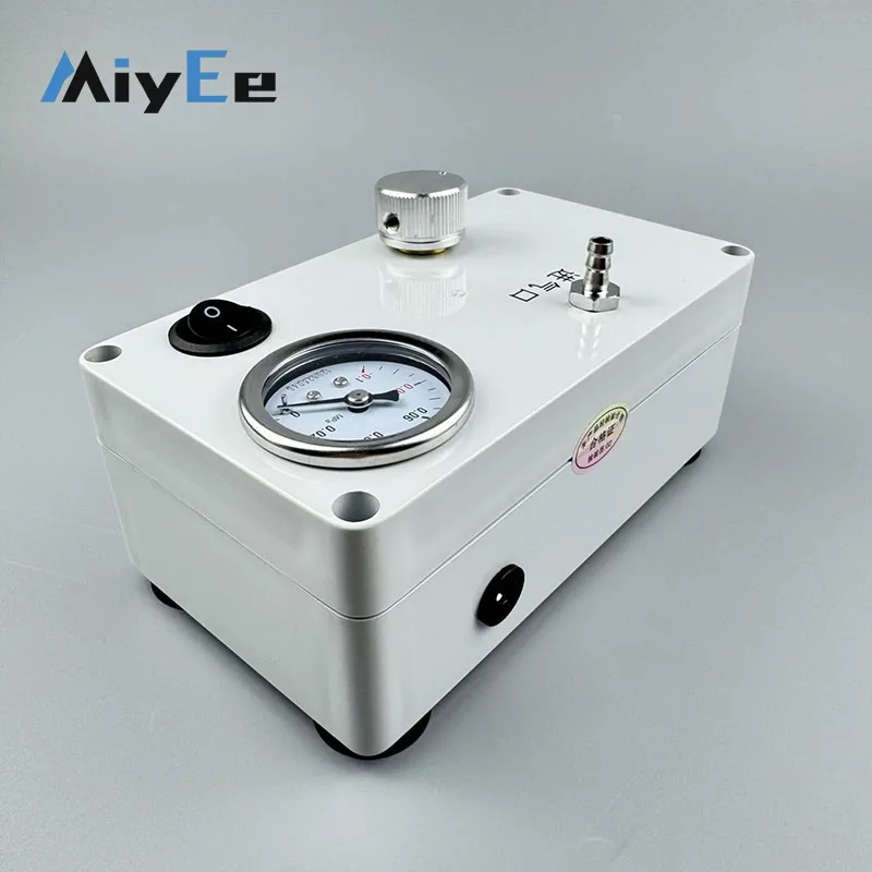 Desktop Vacuum Pump with Vacuum Gauge, Laboratory Extraction Pump for Lab Defoaming, Filtration Experiment
