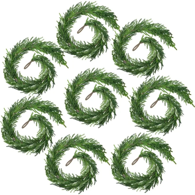 Christmas Real Touch Pine Garland Artificial Pine Greenery Garlands Faux Christmas Pine Garland for Christmas Holiday Seasonal