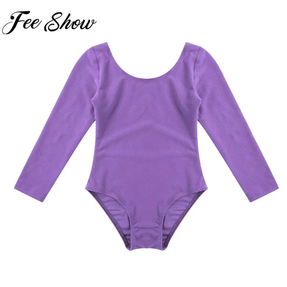 Children Dance Ballet Dance Gymnastics Yoga Leotard Dancewear Long Sleeve Bodysuit Ballerina Dancing Class Training Costume