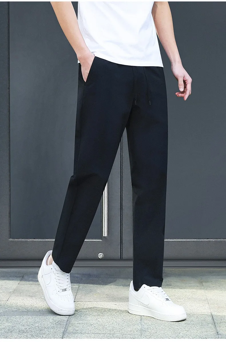 

Qui Dry Повседневные брюки для бизнеса Cool Sensation Летние тонкие прямые уличные длинные удобные брюки Ape Modifng