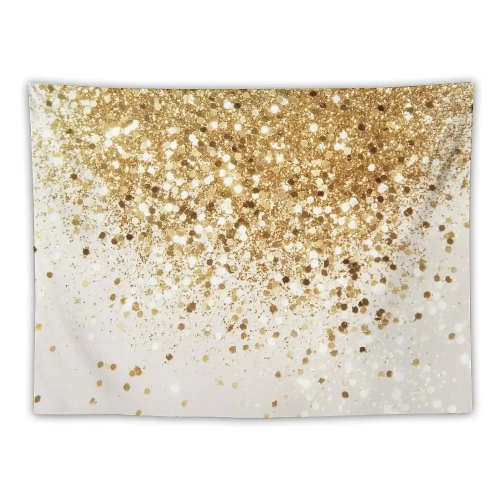 Sparkling Gold Glitter Glam #2 (Faux Glitter) #shiny #decor #art Tapestry Cute Decor Bedrooms Decor Tapestry