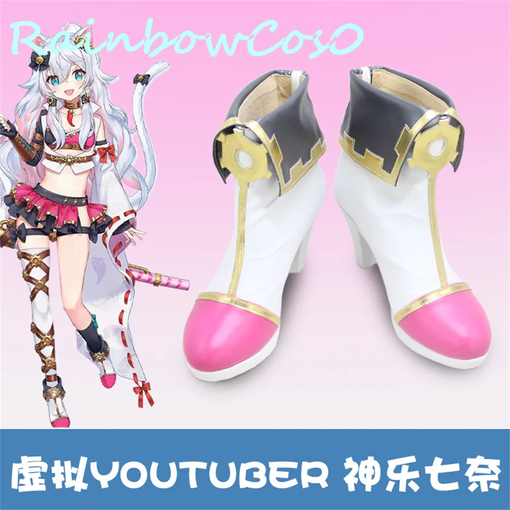 

Виртуальный YouTuber Vtuber Hololive Kagura Nana Обувь для косплея Сапоги Хэллоуин Рождество RainbowCos0 W2659