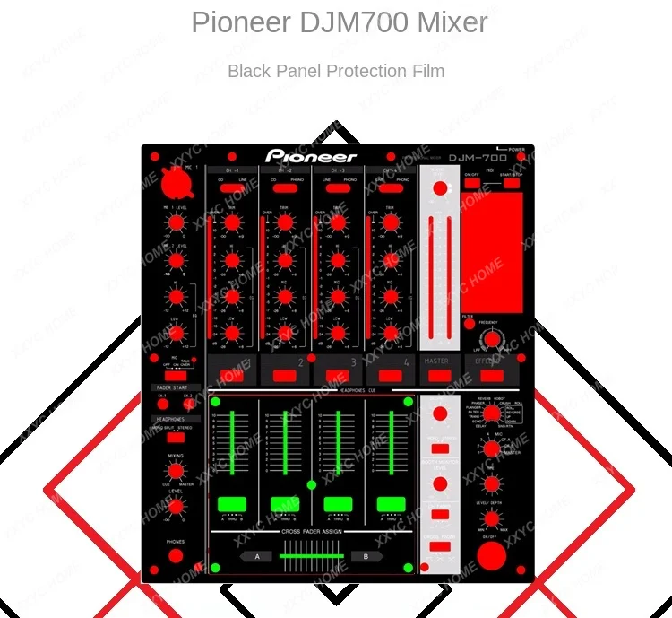 DJ controller protective film DJM700 mixer's skin sticker color can be customized