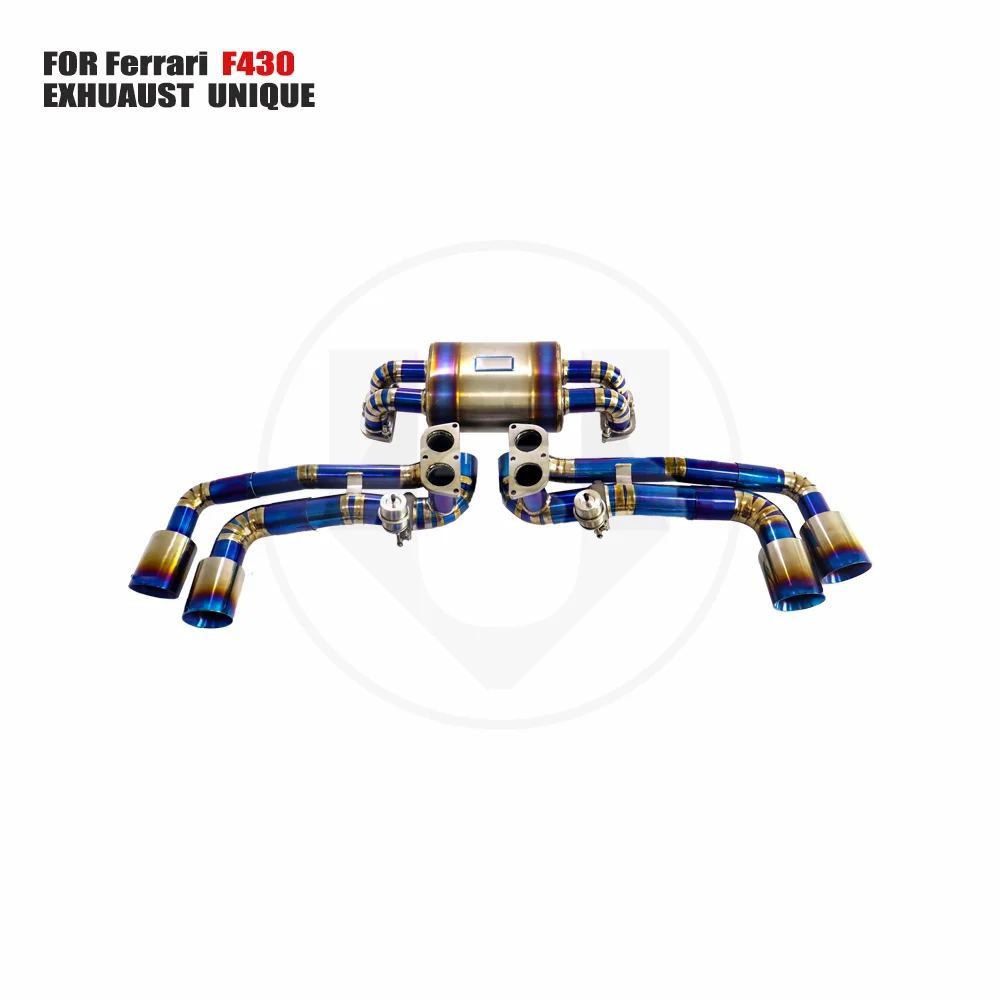 UNIQUE Titanium Alloy Exhaust Manifold Downpipe Is Suitable For Ferrari F430 Auto Modification Electronic Valve