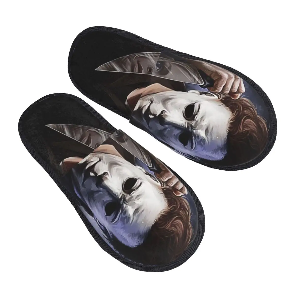 

Halloween Horror Movie Michael Myers Guest Slippers for Hotel Women Custom Print House Slipper