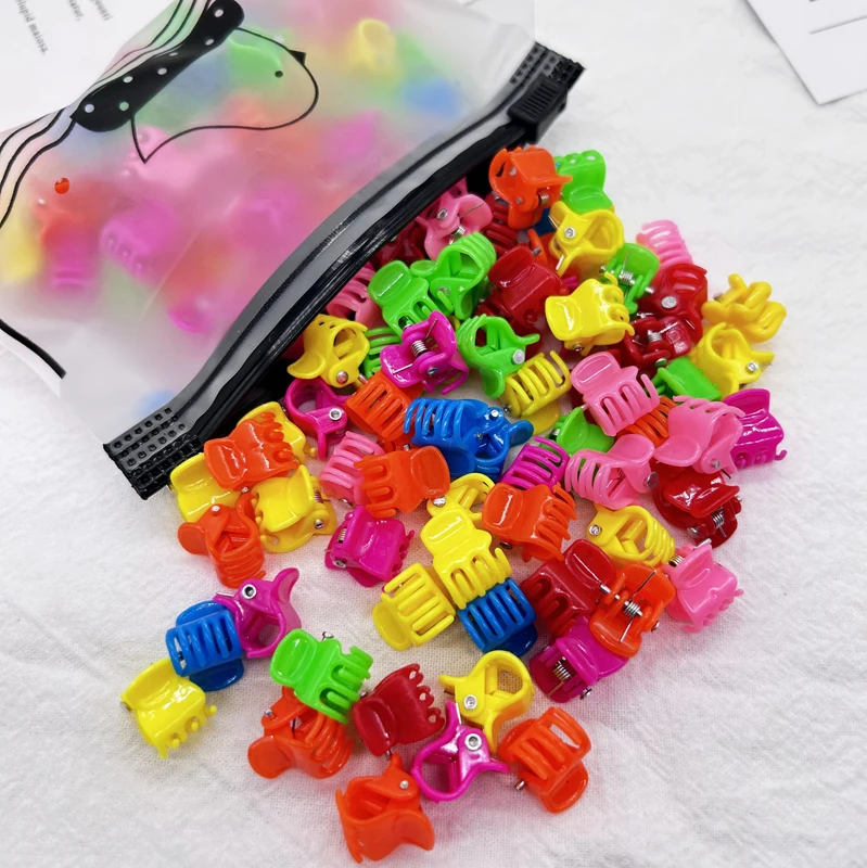 10/20Pcs Bunte Kleine Klaue Clips Mädchen Nette Blume Schmetterling Haar Clips Haar Zubehör Kinder Cartoon Haar Krallen headwear Geschenk – Detail 8