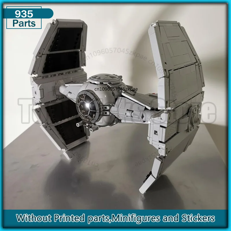 TIE V1 Erweiterte Prototyp Modell MOC Bausteine Spacefighter DIY Montieren Technologie Ziegel Sammlung Display Spielzeug Geschenke
