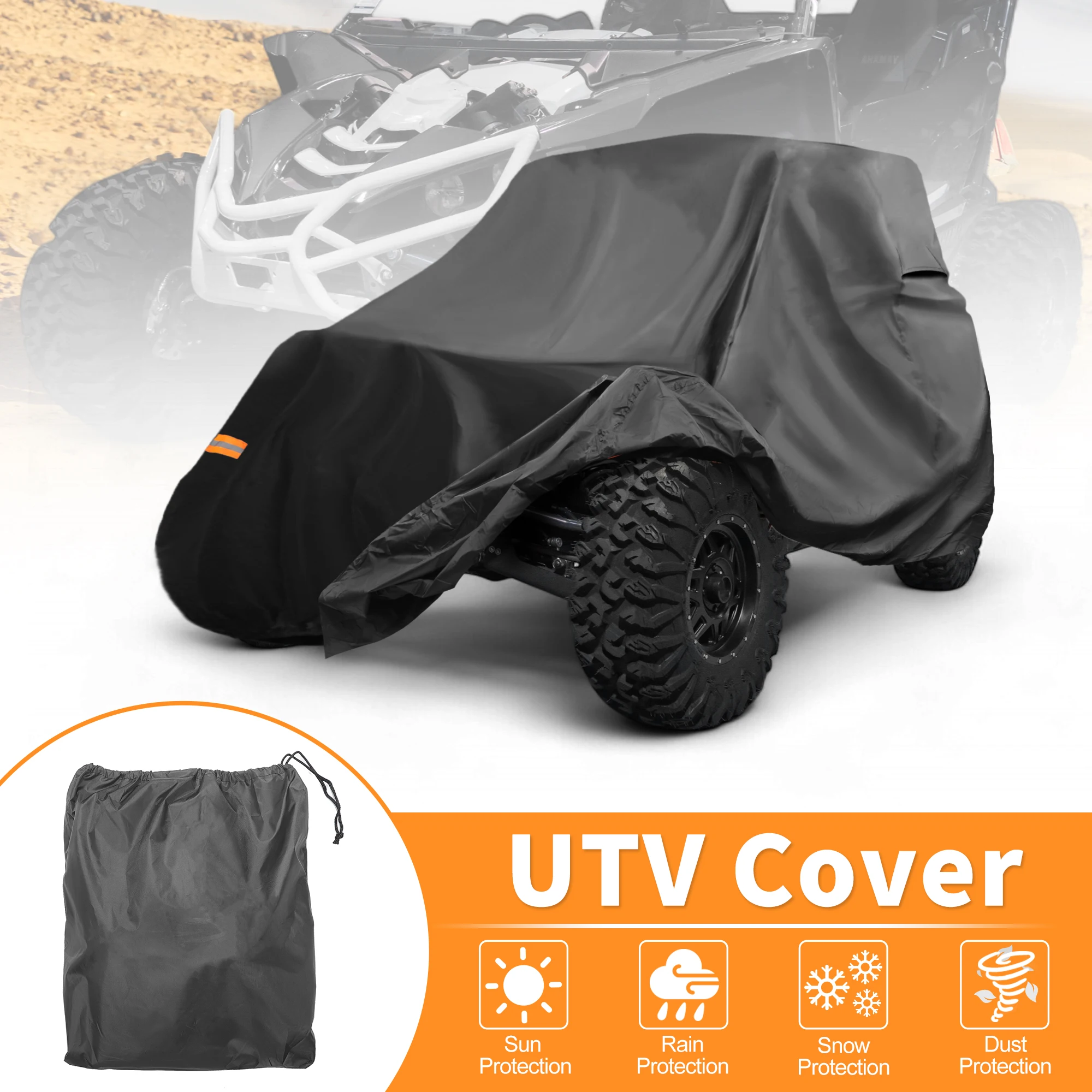 

UXCELL Outdoor Waterproof UTV Cover for Yamaha YXZ1000R for Yamaha YXZ1000R SS 210D-PU Oxford Cloth UTV Protection
