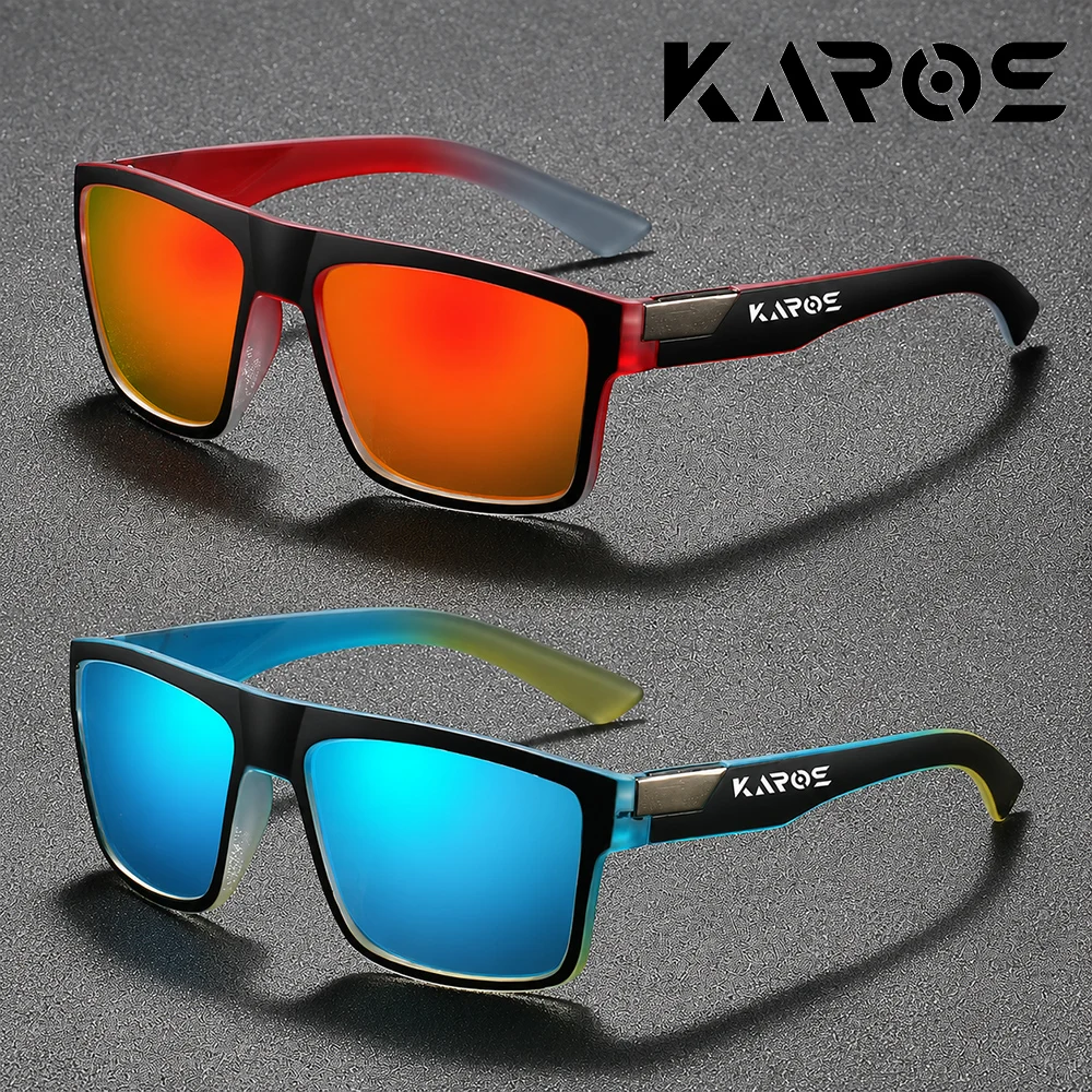 

2PCS/Set KAROS Polarized Outdoor Sunglasses Unisex with UV400 Coating Anti Glare Feature Ideal for Fishing and Driving