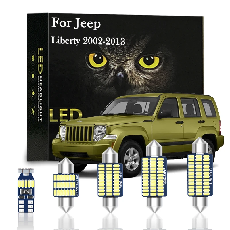 

Canbus For Jeep Liberty KJ KK 2002 2003 2004 2005 2007 2008 2010 2012 2013 Car LED Interior Lights Auto Accessories