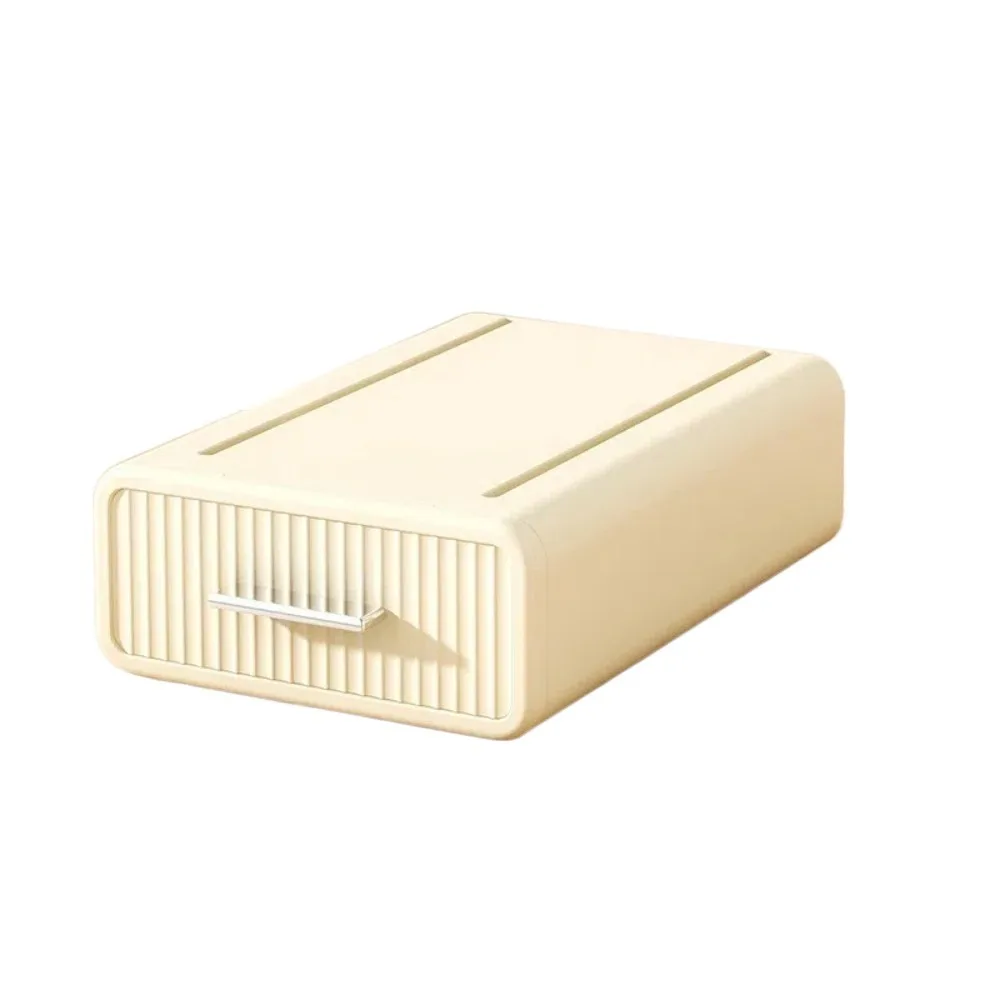 

Plastic Desktop Storage Box Single-Layer Stackable Office Storage Cabinet with Drawer Bracelets Makeup Jewelry Sorting Box
