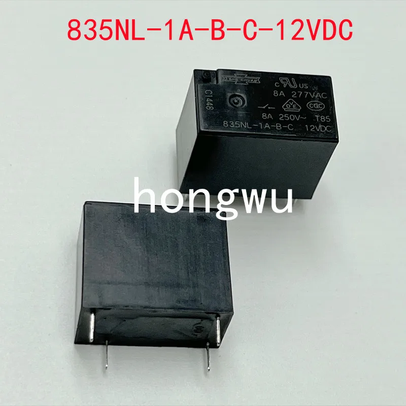 

100% Original New 5PCS/ 835NL-1A-B-C-12VDC relay 8A 4pins