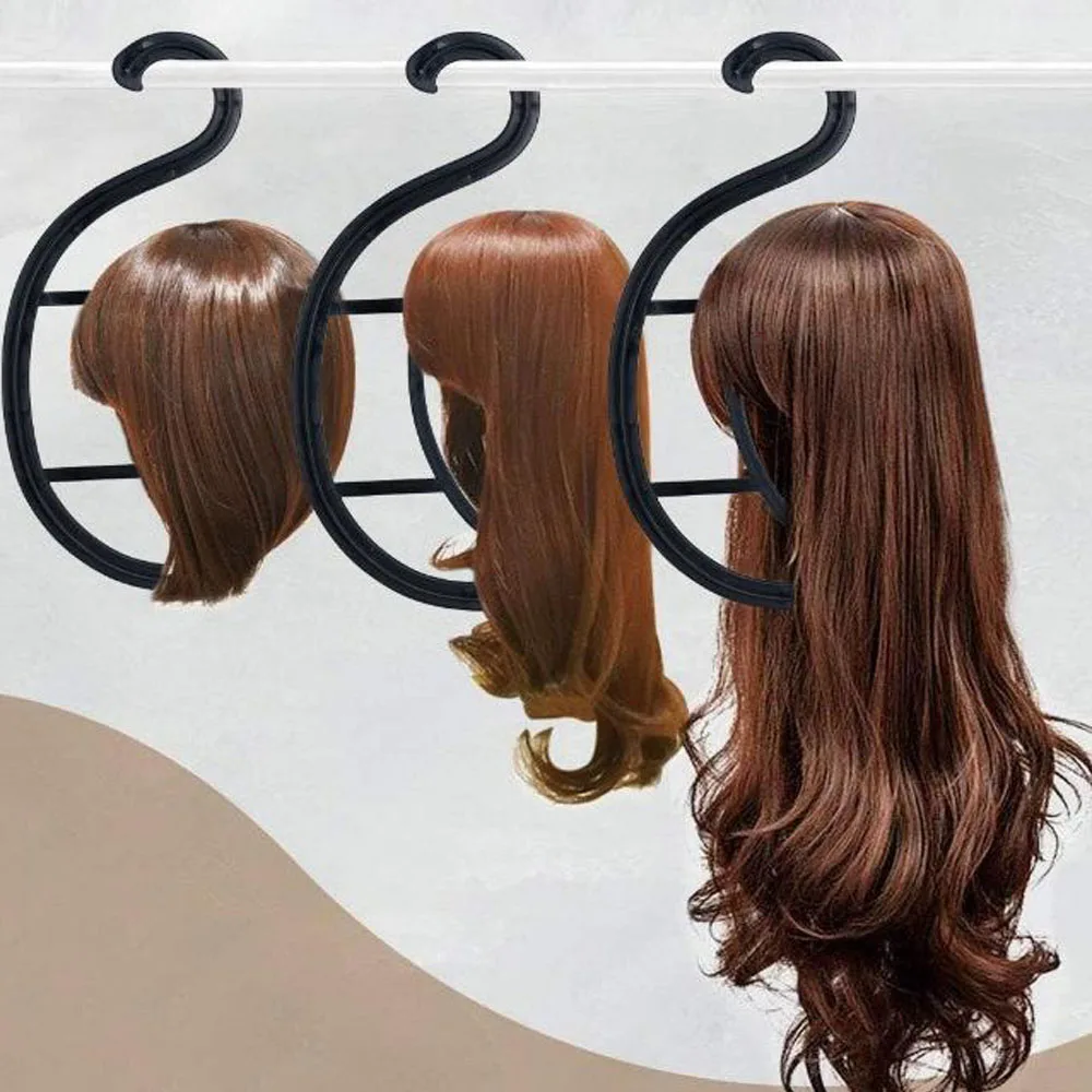 

5pcHanging Wig Stand For Wigs White Black Wig Hanger Wig Stand Collapsible Wig Holder Durable Wig Display Wig Stand for All Wigs