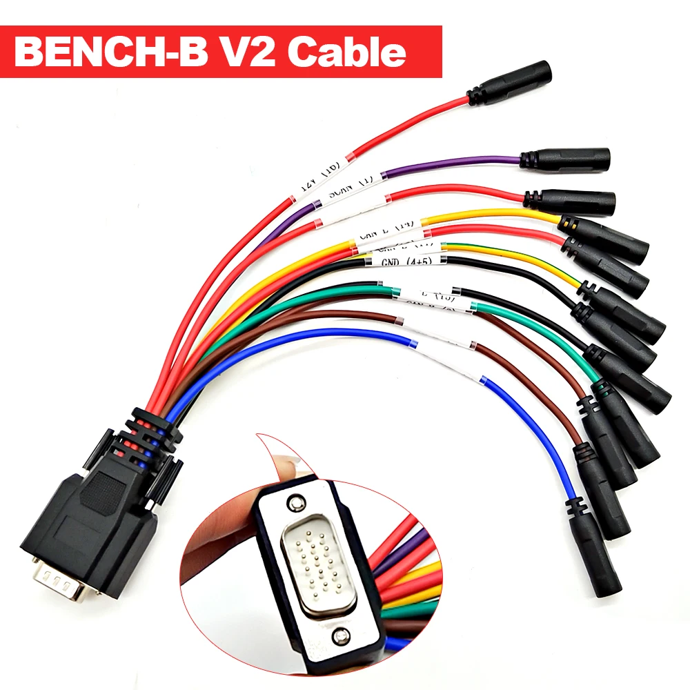 

New OBDSTAR DC706 P004 ECU Cloning Jumpers BENCH-B V2 Cable Set