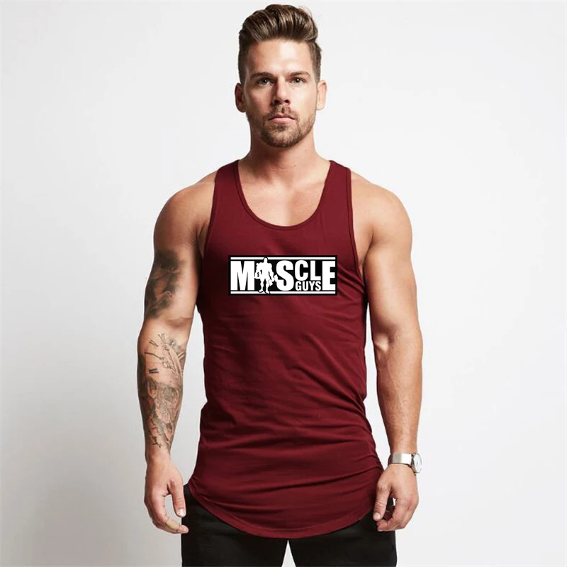 Summer Fitness Sleeveless T-Shirt O-Neck Breathable Slim Bottoming Shirt Workout Vest for Men