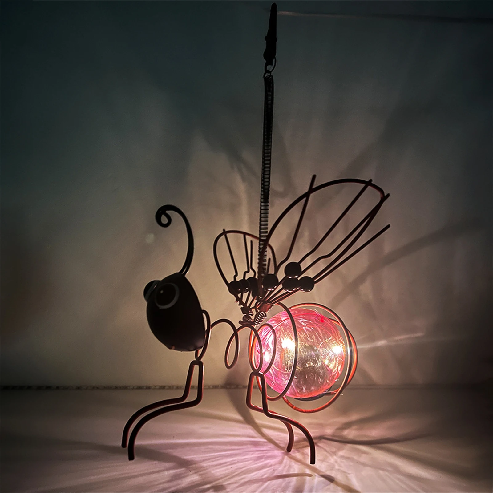 

Solar Powered Hanging Bees Ornaments Magical Garden Firefly String Lights for Garden & Outdoor Party