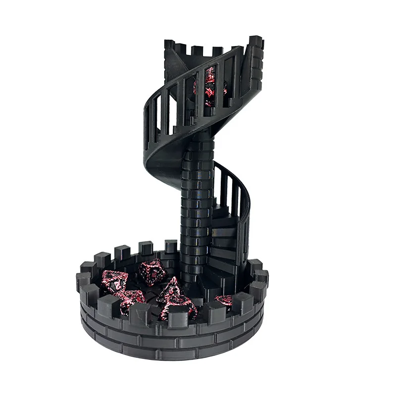 Castle Dice Tower Dice Tower For Role Playing Game Ancient Roman Castle Board Game Accessories Castle Stairs Desktop Ornaments