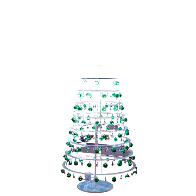 

New Year's scene arrangement Crystal luminous rotating Christmas tree Large scene arrangement