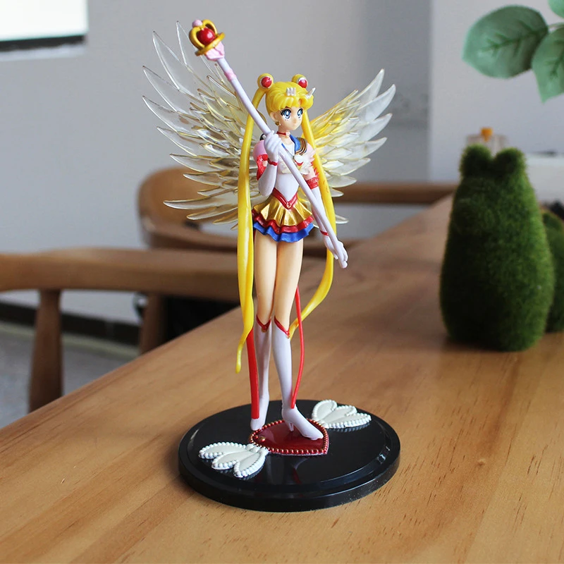 Anime akcesoria do ciastko księżycowe wiecznego żeglarza Tsukino Usagi figurki do dekoracji samochodu figurki kolekcja lalek zabawki modele prezenty