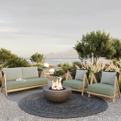 Wood Simple Nordic Outdoor Sofa Unique Modern Relax Designer Loveseat Outdoor Sofa Sectional House Divano Furniture Couch