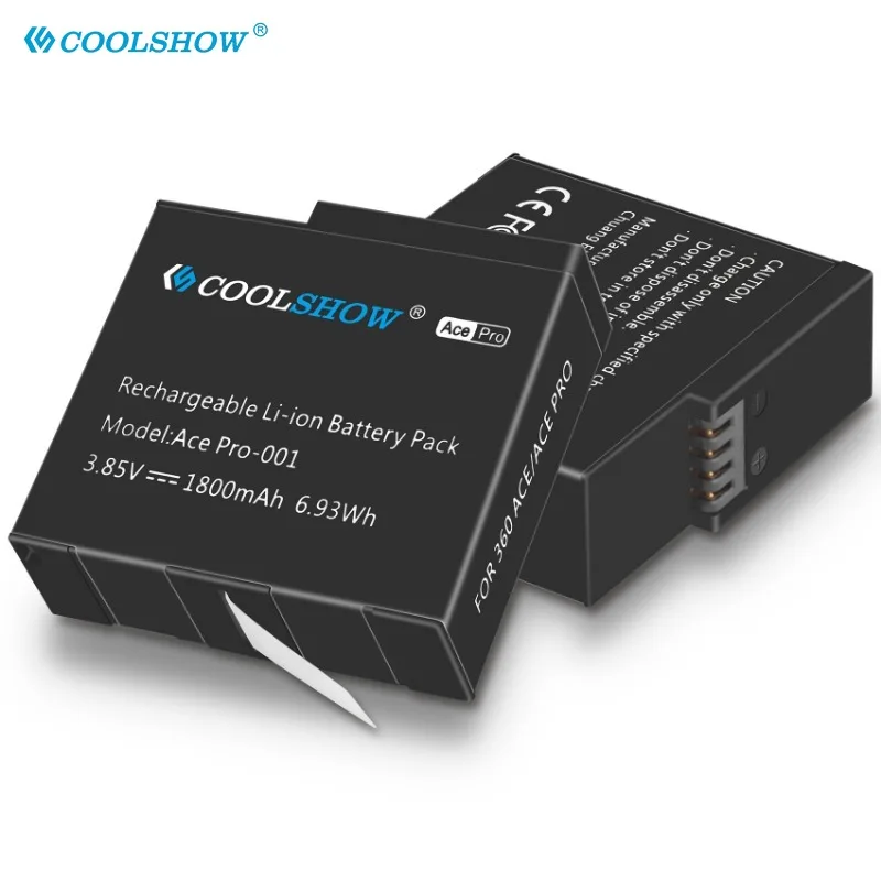 인스타 360 에이스 배터리 충전기, 액션 카메라 액세서리, 1800mAh