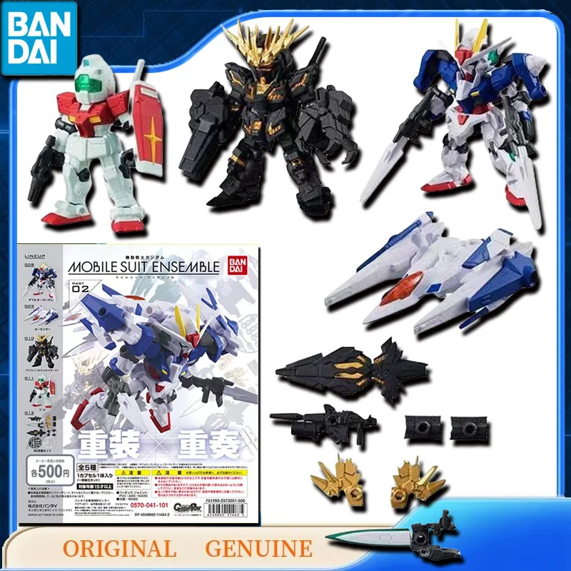 Bandai Original Genuine GASHAPON GUNDAM MOBILE SUIT ENSEMBLE MSE PART 02 Anime Action Figures Toys Gift Assembly Model Ornaments