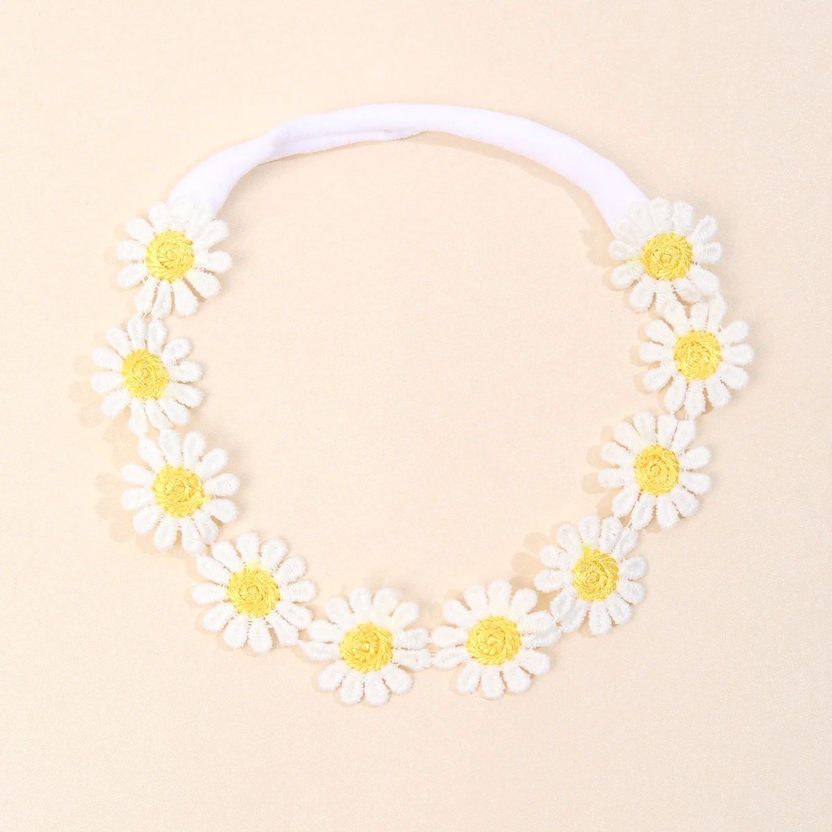 1pc Daisy Headband for Baby Elegant Flower Elastic Hairband Spring Girls Hair Band Kids Baby Hair Accessories Headbands