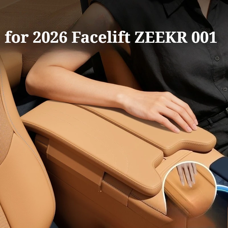 

Кожаная накладка для увеличения высоты подлокотника, аксессуары для модификации интерьера автомобиля для ZEEKR 001 (рестайлинг 2026)