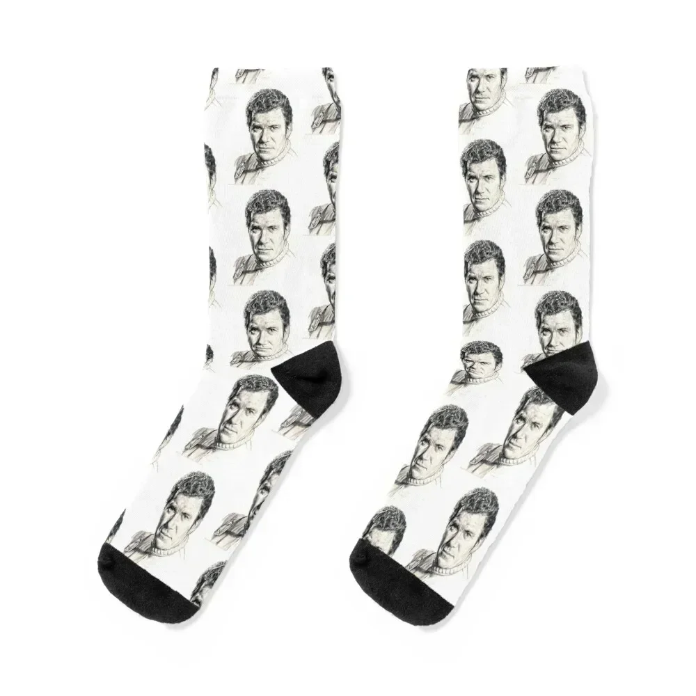 

William Shatner paiting william shatner drawing Classic Socks designer Socks Woman Men's