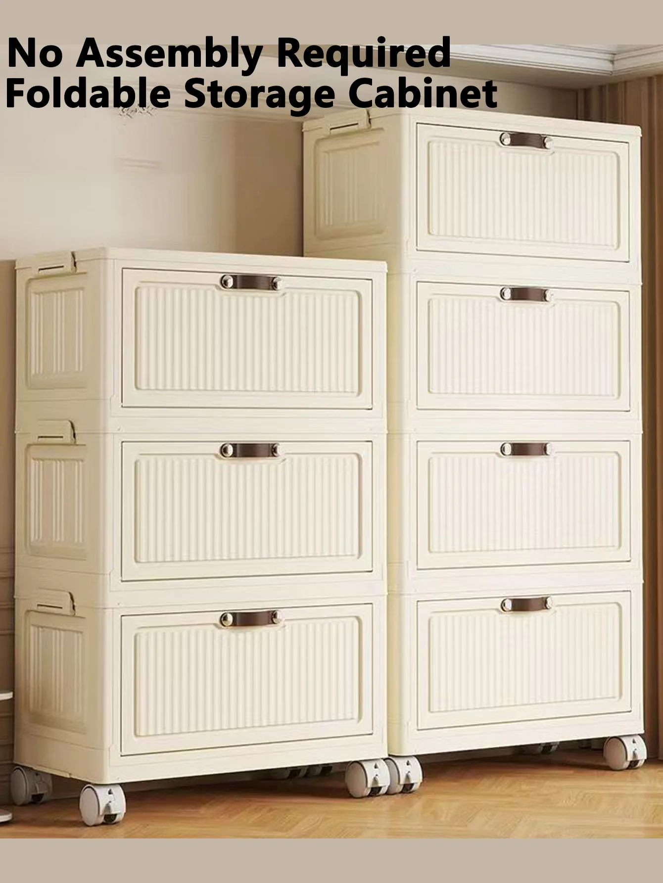 

Large Capacity Household Floor Standing Multi Layer Folding Cabinet Sundries Snacks Toy Storage Box Multi Functional Removable S