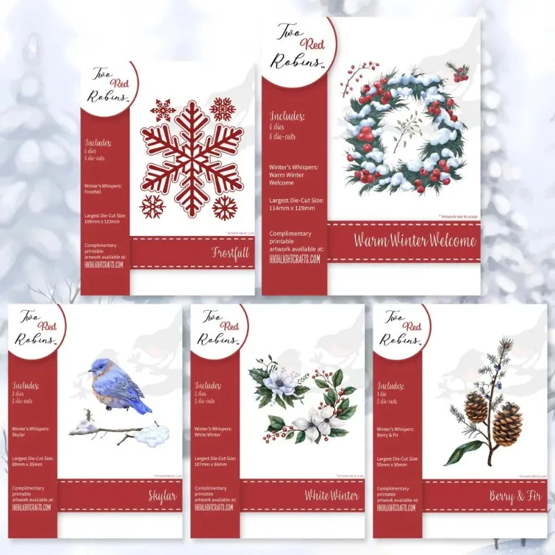 Berry & Fir Frostfall Metal Cutting Dies Scrapbook Diary Decoration Stencil Embossing Template DIY Greeting Card Handmade 2025