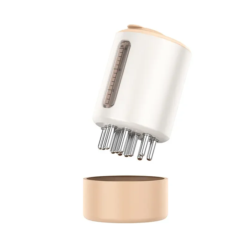 STLF EMS Microcurrent Vibration Scalp Massage Comb 15ML Liquid Hair Applicator Comb Hair Growth Serum Oil Applicator