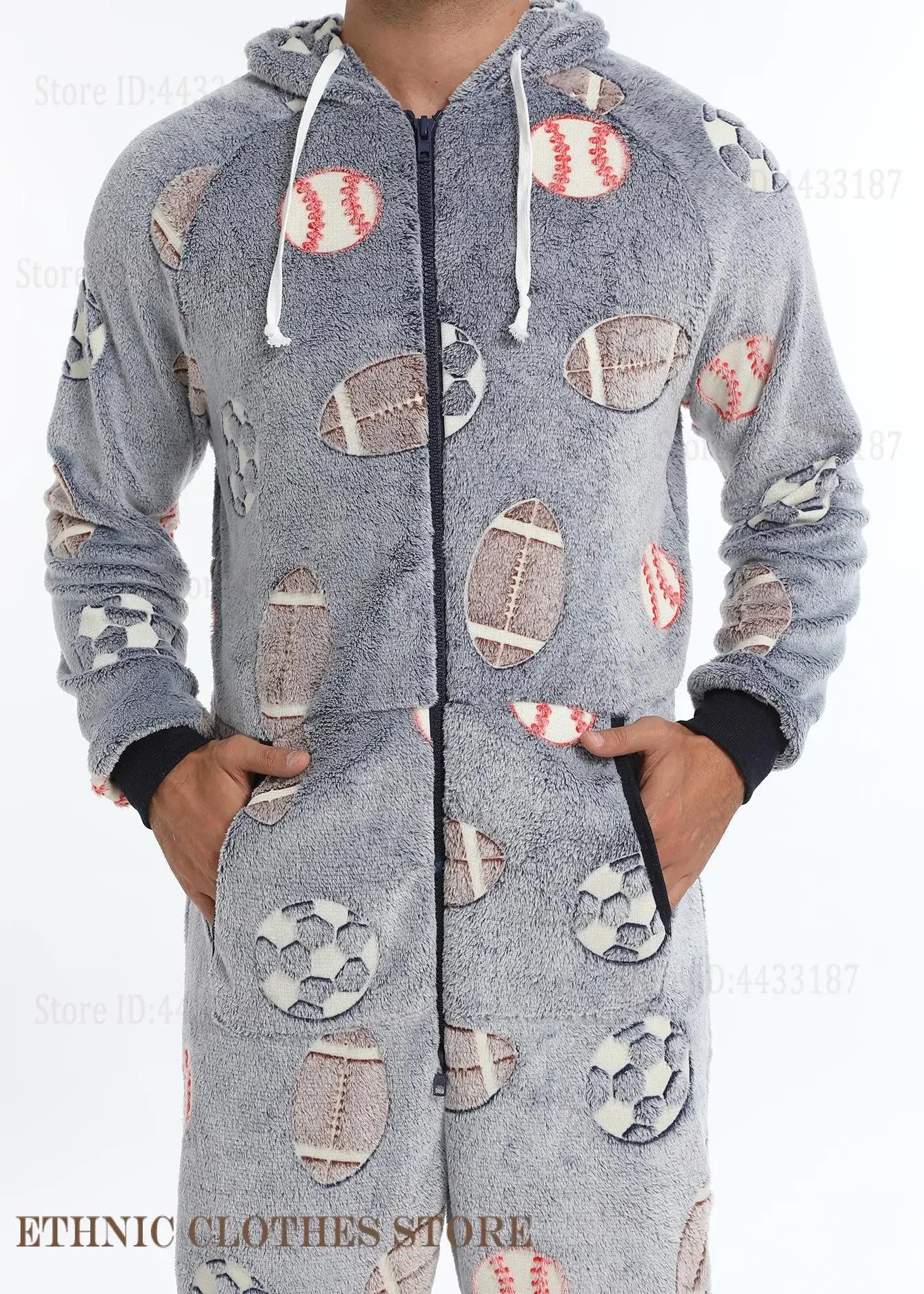 Monos con capucha de dibujos animados para hombre, ropa de dormir de lana Coral para invierno, mono, pijama Kigurumi, Pijamas gruesos de franela cálidos, ropa holgada para el hogar