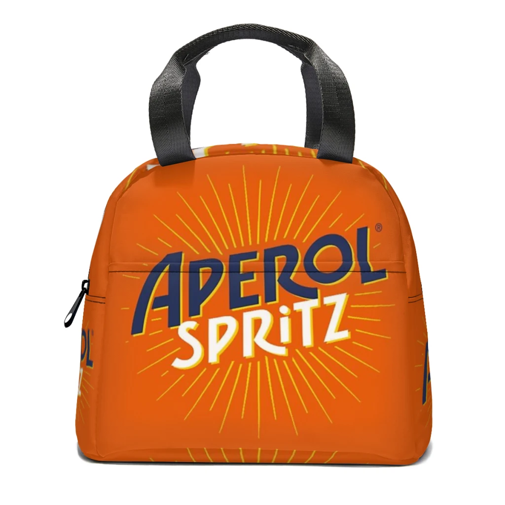 

Aperol Spritz Orange Lunch Bag for School Waterproof Picnic Thermal Cooler Insulated Lunch Box Women Kids Tote Bags