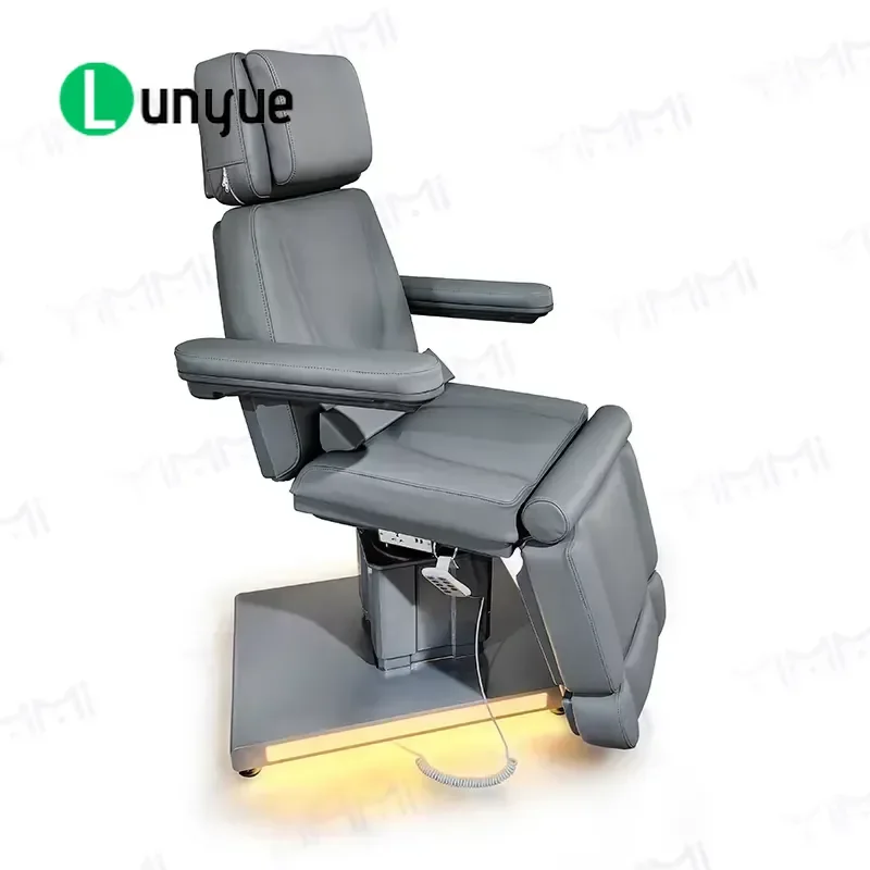 3 4 Motor Electric Beauty Bed Luxury Tattoo Table with Light Treatment Base for Eyelash Extension Facial Spa Furniture