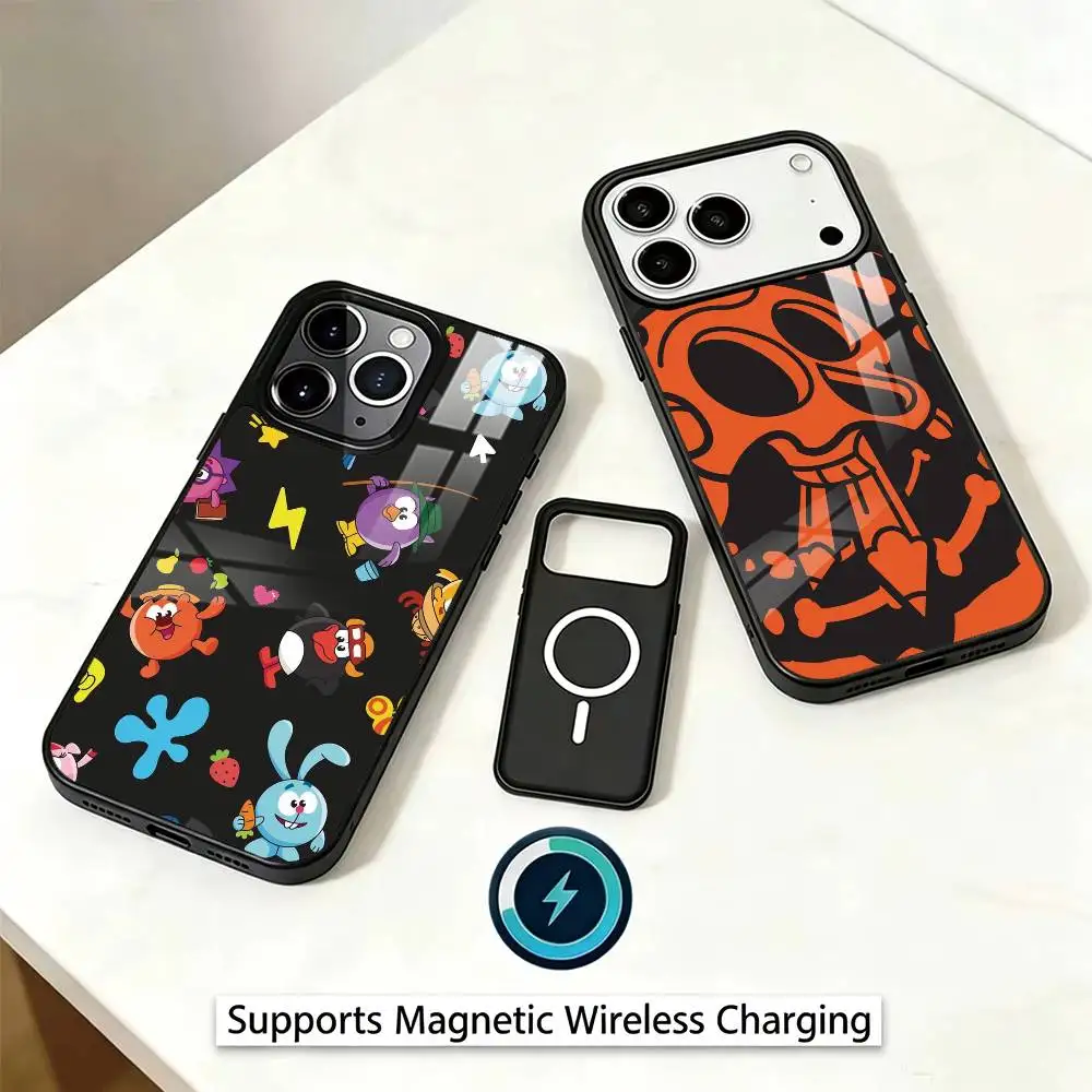 C-Cute S-Smeshariki Phone Case For iPhone17,16,15,14,13,Plus,Pro Magnetic Supports Magnetic Wireless Charging